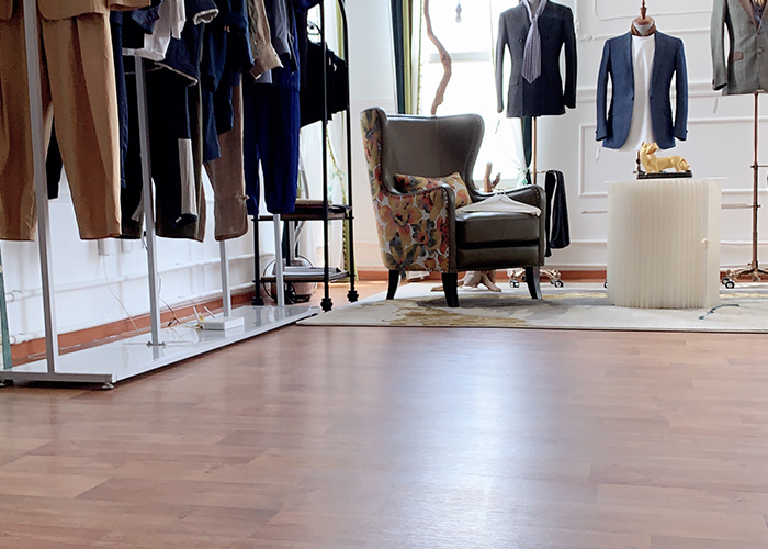 高端服裝設(shè)計工作室地面工程完工
